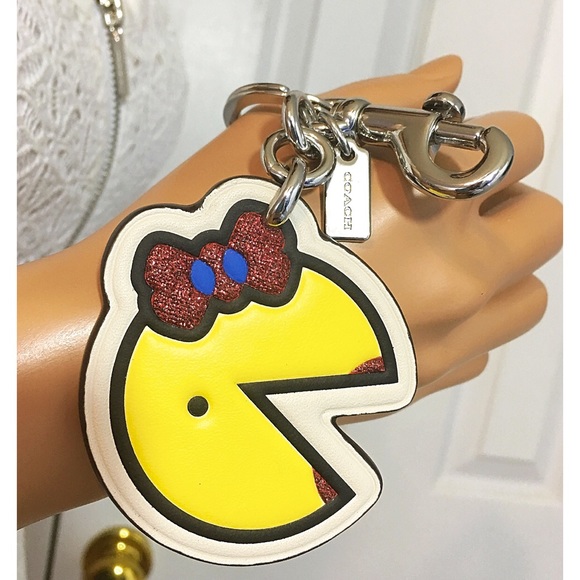 Coach Ms. Pac-Man Keychain Bag Charm New - Picture 4 of 5